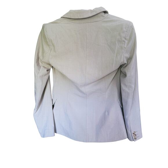 Abercrombie & Fitch Slim Suiting Blazer Jacket Taupe Beige XS Career Fall Layer - Picture 6 of 11